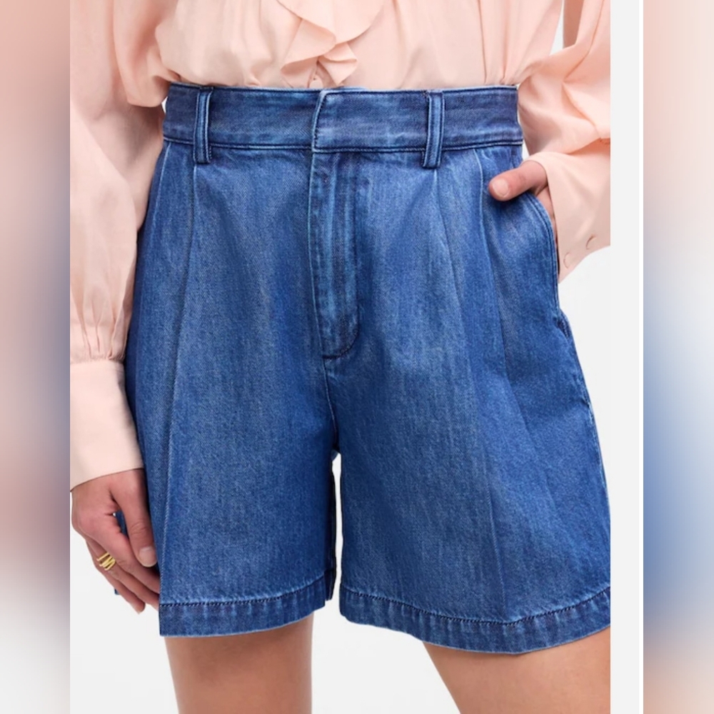 Madewell The Harlow Superwide Denim Shorts Size 30